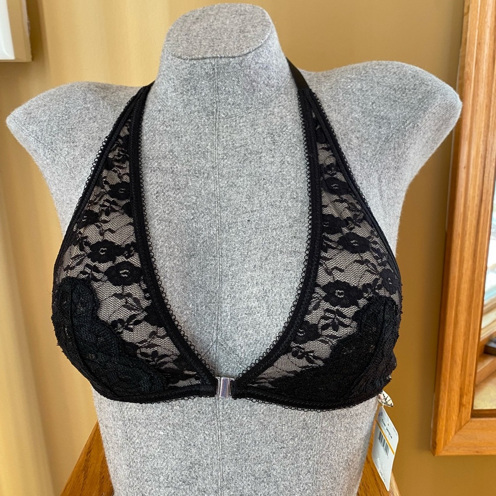 Free People Black Lace Bralette